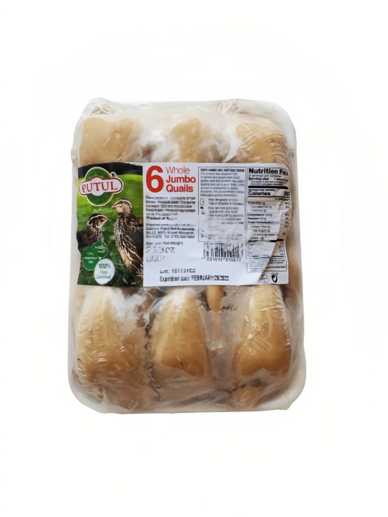 baraka 6 whole quails meat 100% vegetarian bird