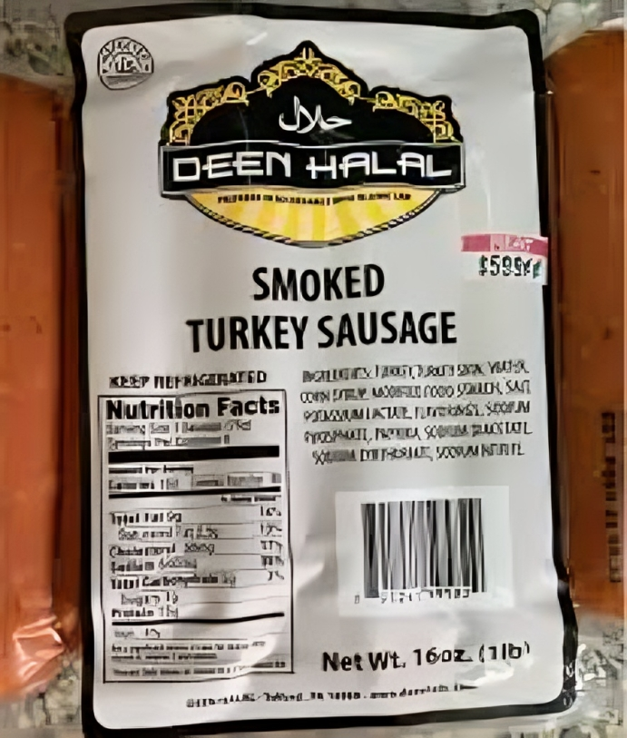 Deen Halal Smoked Turkey Sausage